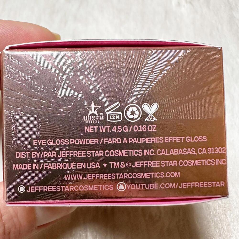 NIB Jeffree Star Eye Gloss Powder in Peach Goddess Full Size 4.5g - Picture 4 of 6